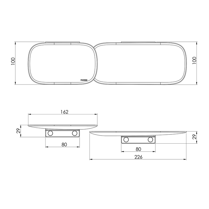 Nuage Bathroom Shower Shelves