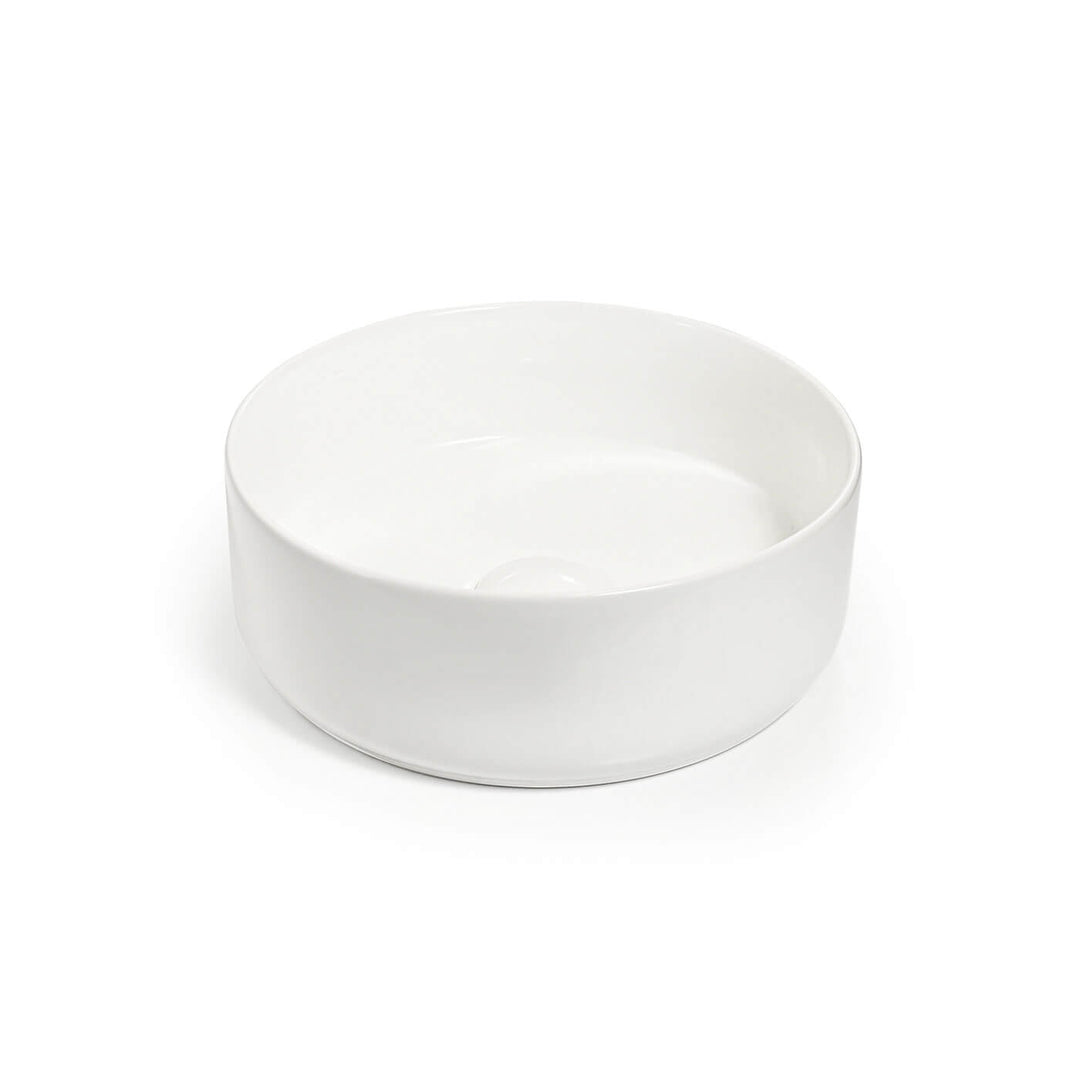 Oslo Mini Circle Above Counter Ceramic Basin 300mm