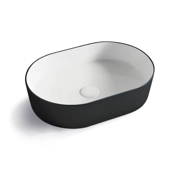 Quay Oval Pill Ceramic Basin 500x340x120mm