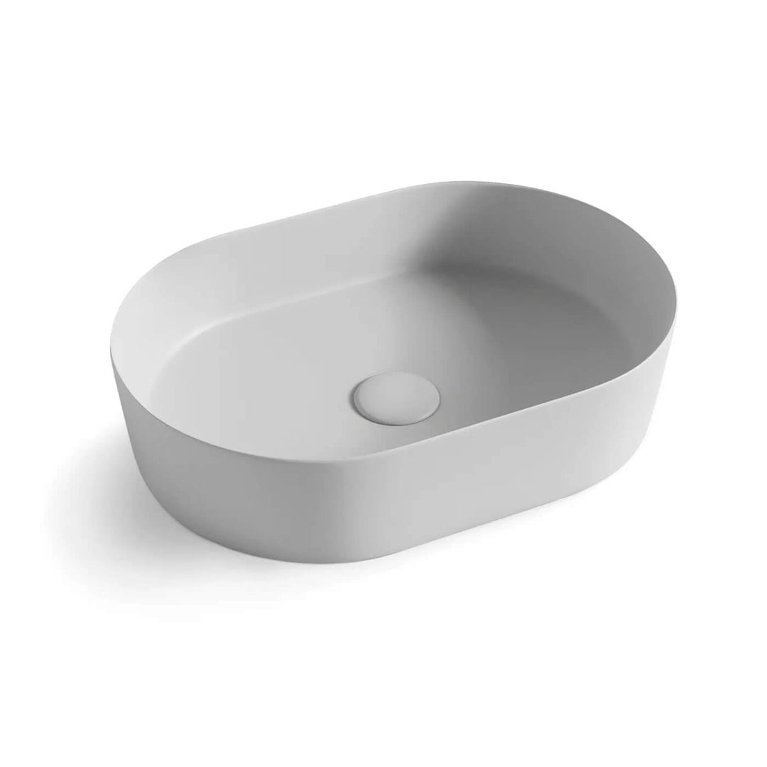 Quay Oval Pill Ceramic Basin 500x340x120mm