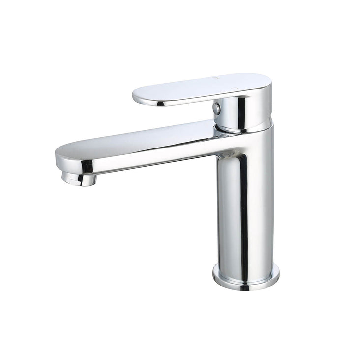 Oval Handle Round Short Basin Mixer