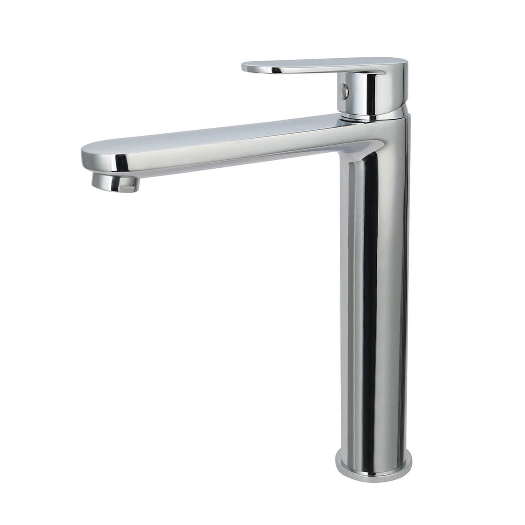 Oval Handle Round Tall Basin Mixer