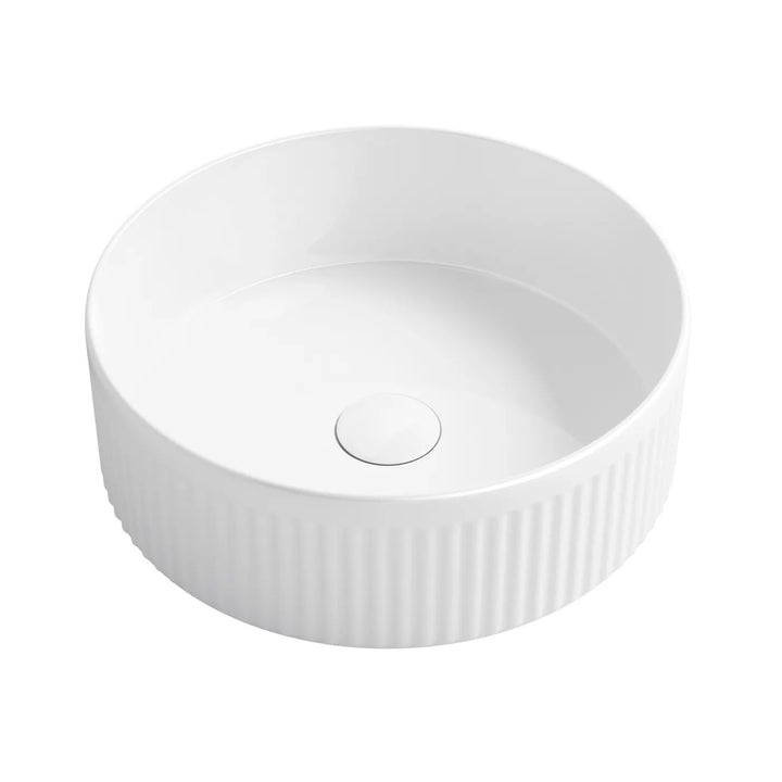 Oxford Fluted Above Counter Round Basin 395mm