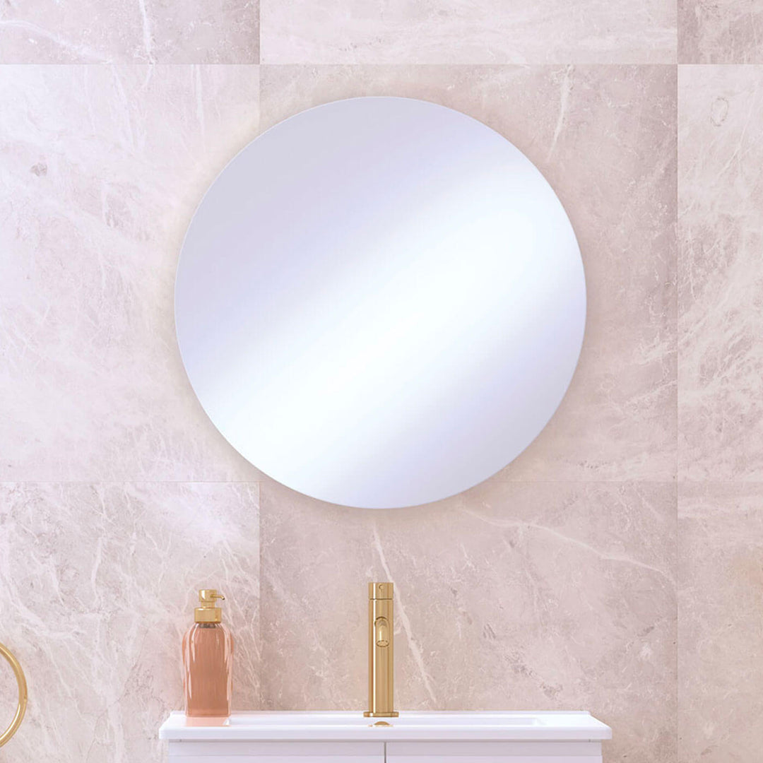 Circle Pencil Edge Round Frameless Mirror 600-900mm