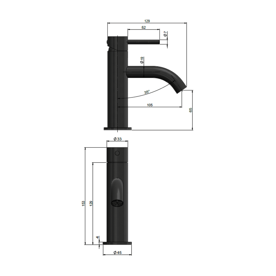 Piccola Short Basin Mixer