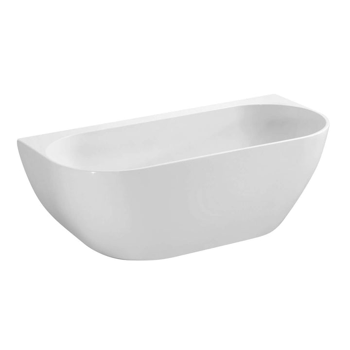 Positano Back to Wall Curved Bathtub 1660mm