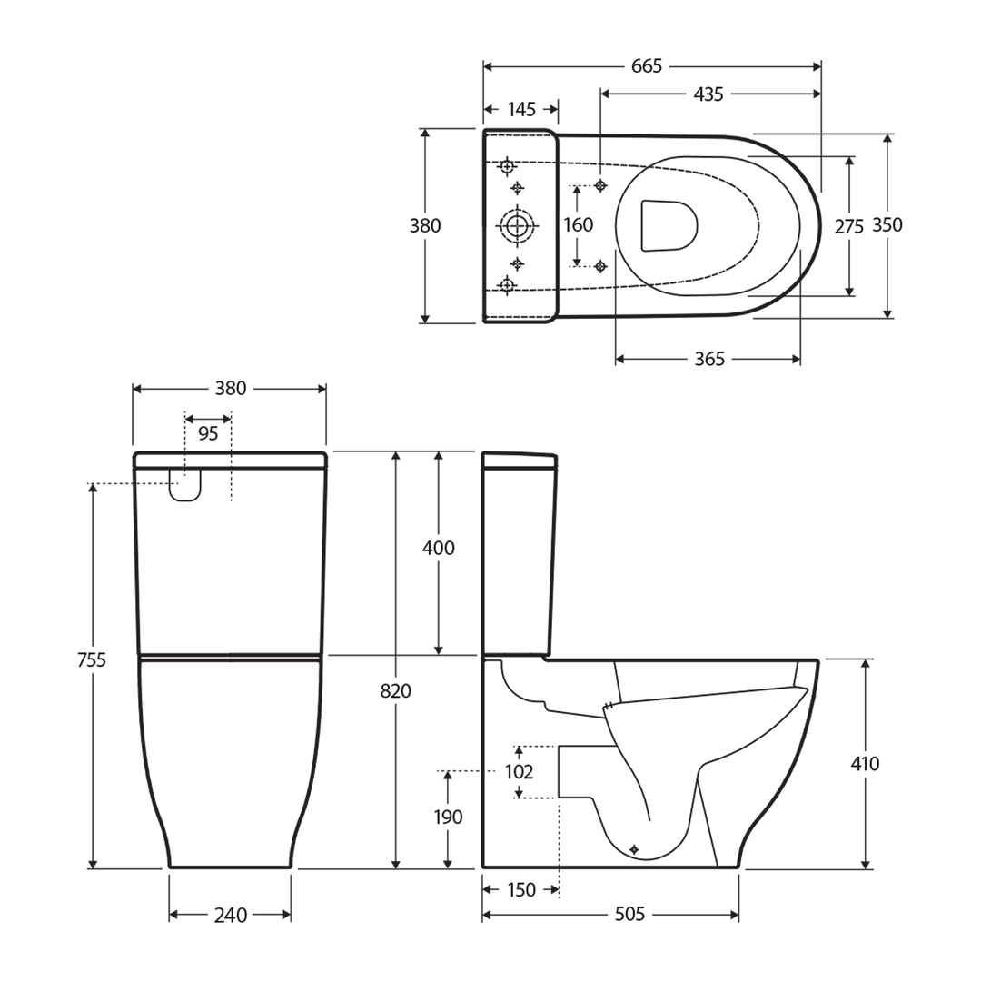 RAK Moon Back to Wall Toilet Suite