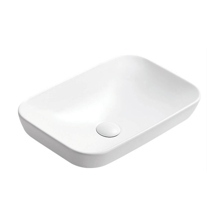 Vue Semi-Inset Rectangular Ceramic Basin 515x340mm