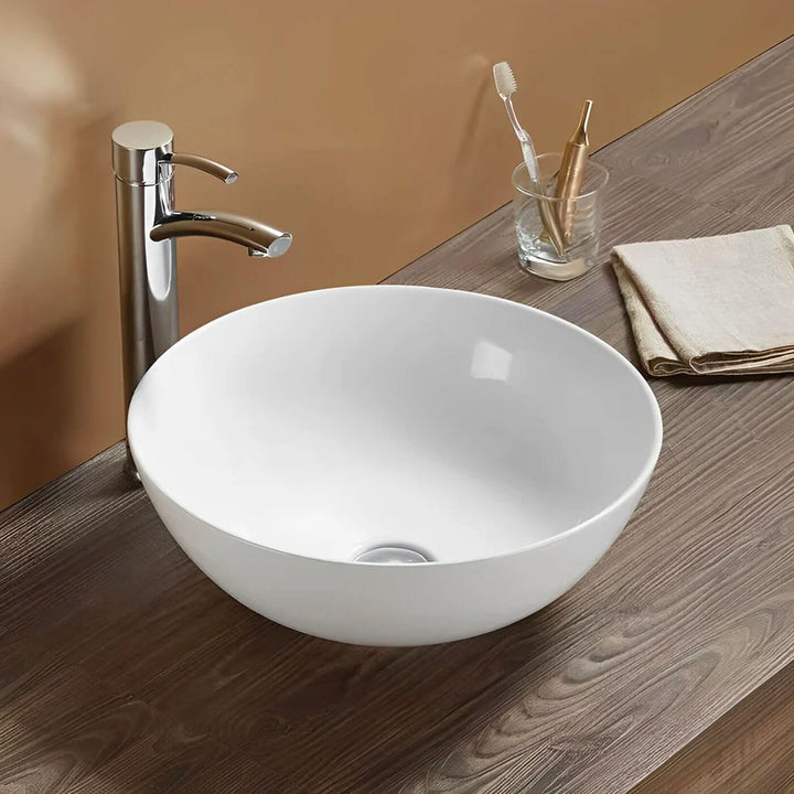 Kejo Round Above Counter Ceramic Basin 405mm