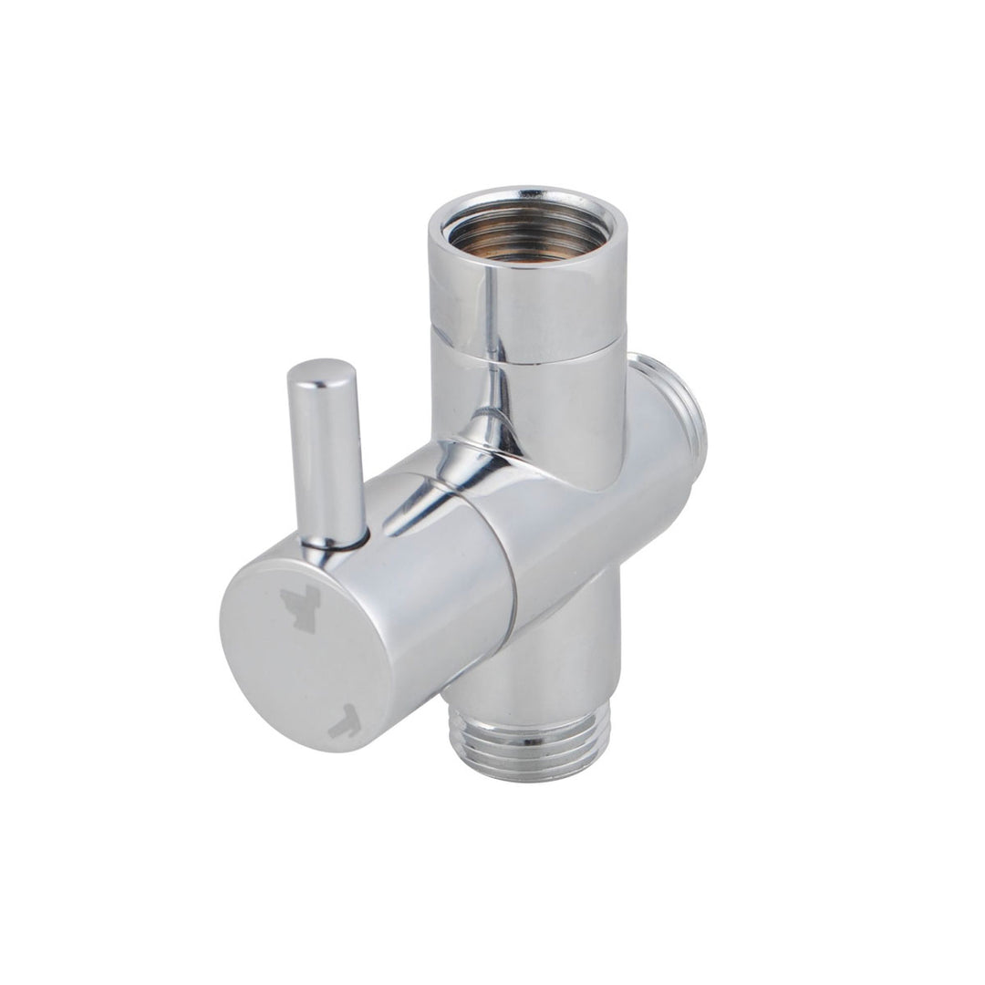 Round Bidet Spray Diverter T Section