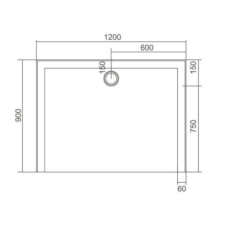 SMC Low Profile Self Supporting Shower Base 900-1200mm