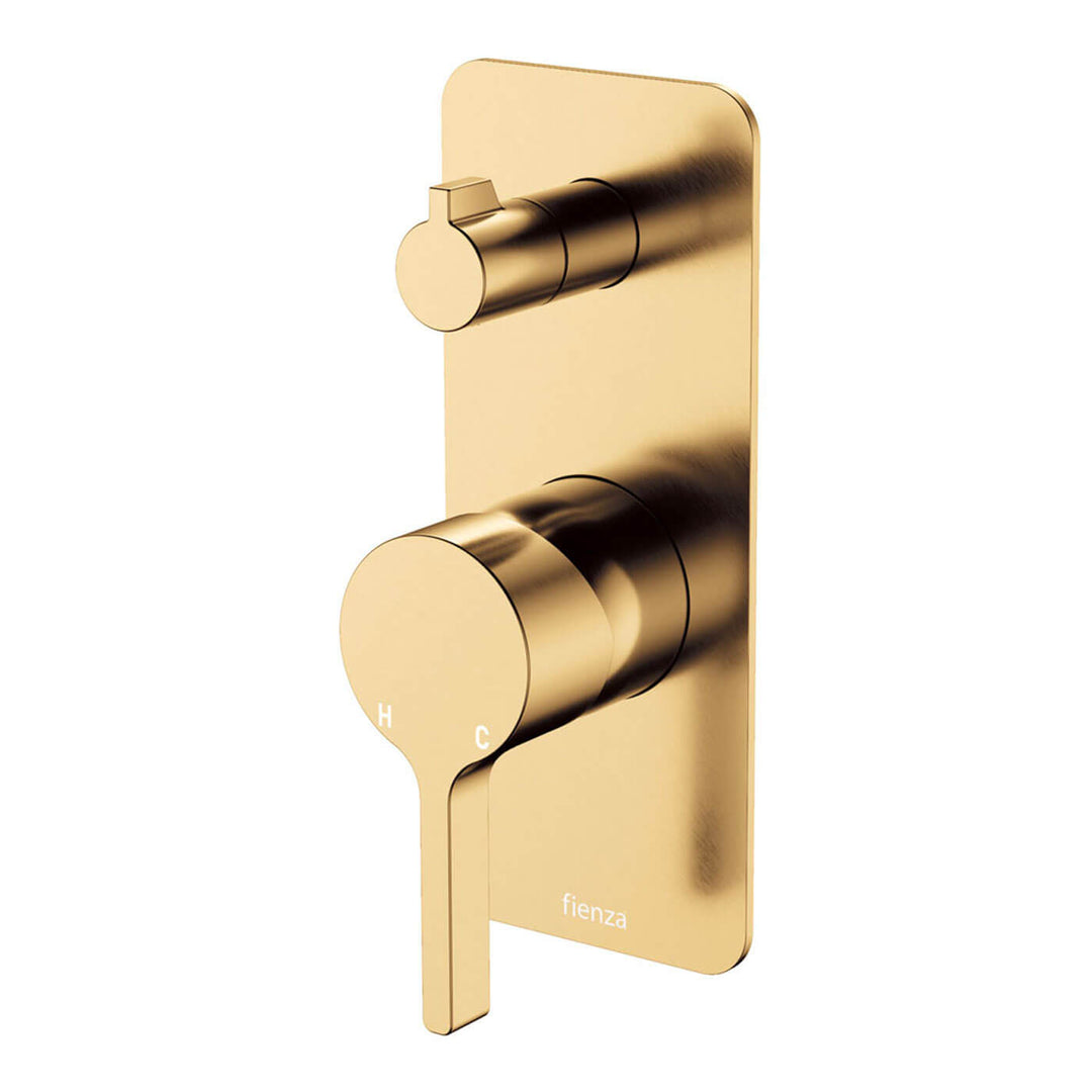 Sansa Slim Diverter Shower Wall Mixer Long Backplate