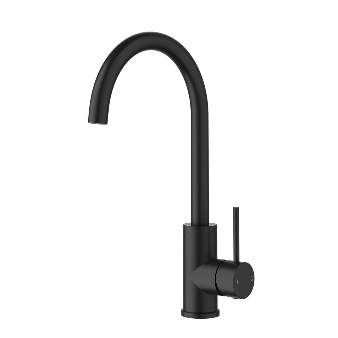 Slimline Gooseneck Stainless Steel Sink Mixer