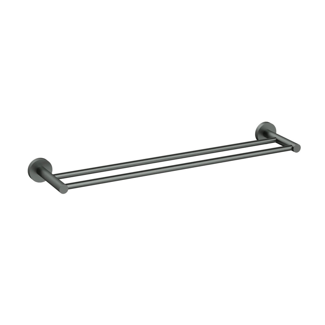 Slimline Stainless Steel Double Towel Rail 600-900mm