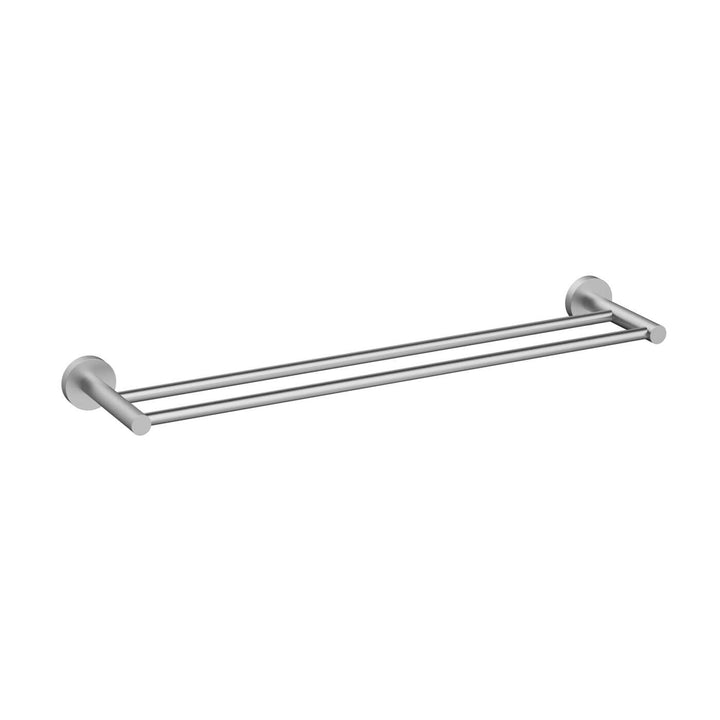 Slimline Stainless Steel Double Towel Rail 600-900mm