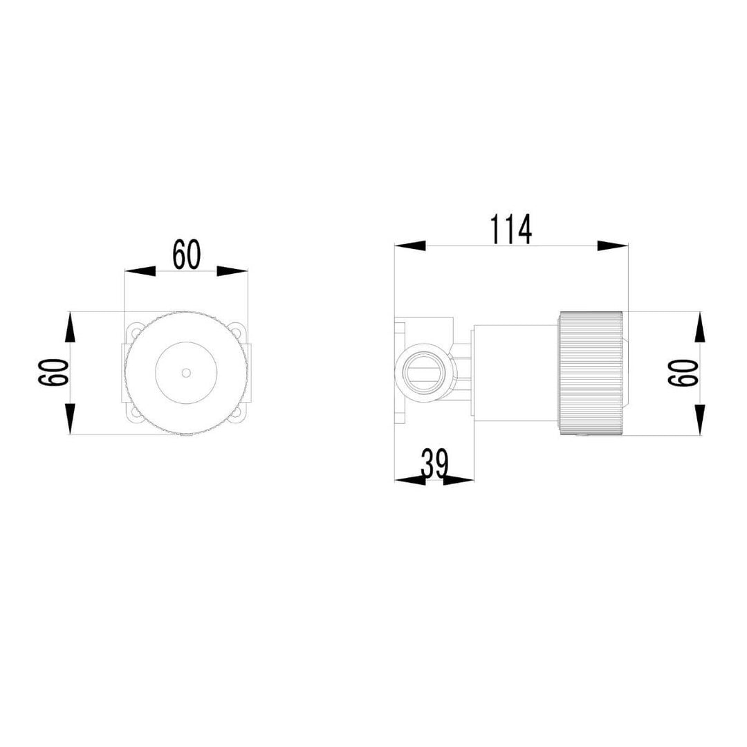 Soko Progressive Bathroom Wall Mixer