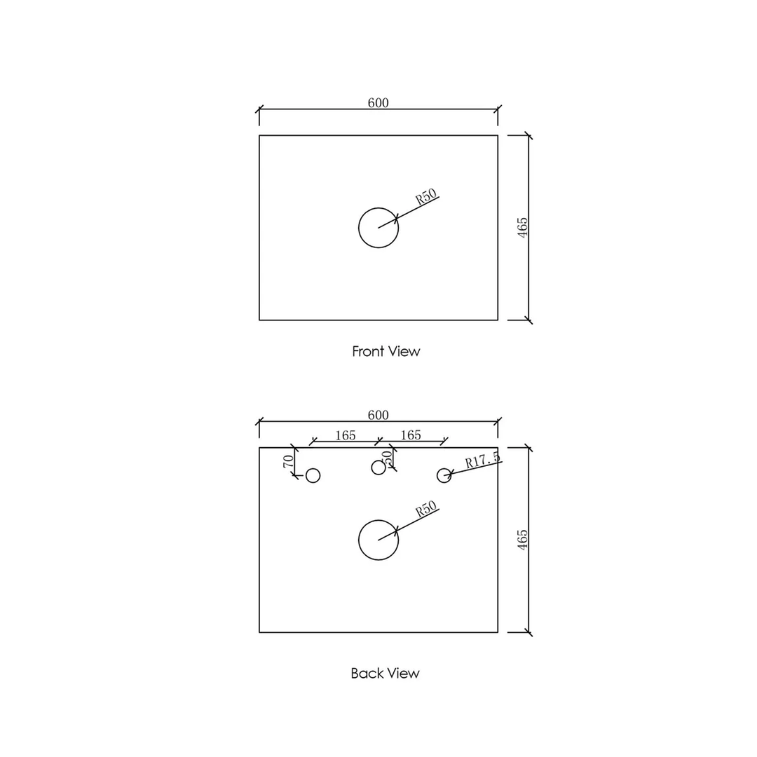 Otti Vanity Stone Benchtop (600-1800mm)