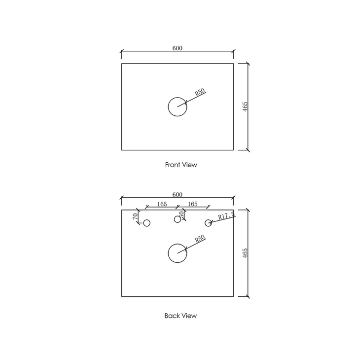 Otti Vanity Stone Benchtop (600-1800mm)