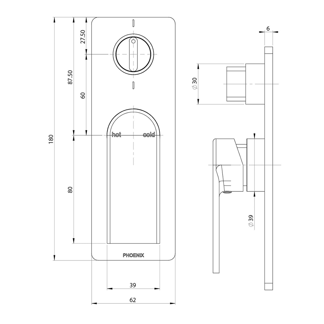 Teel SwitchMix Diverter Wall Mixer