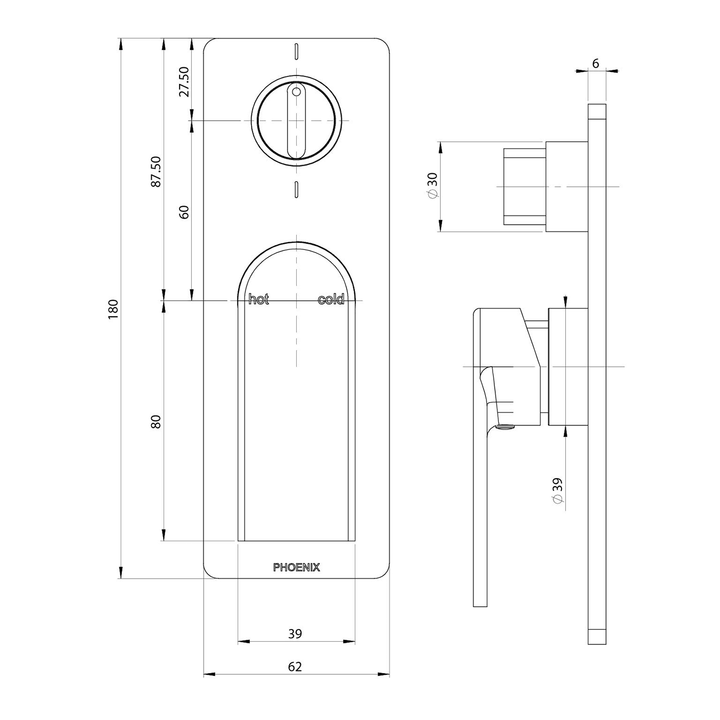 Teel SwitchMix Diverter Wall Mixer