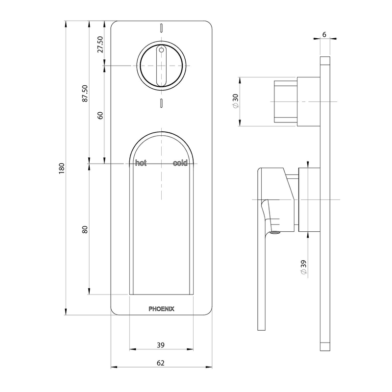 Teel SwitchMix Diverter Wall Mixer