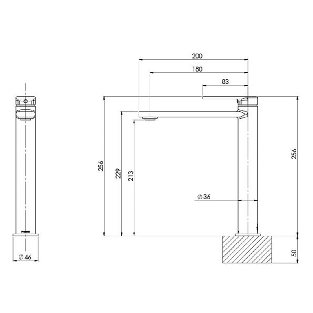 Teel Tall Basin Mixer