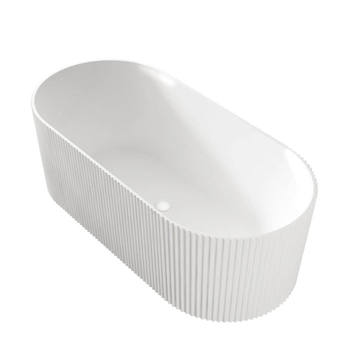 Trina Oval Ribbed Freestanding Fluted Bathtub 1500-1700mm