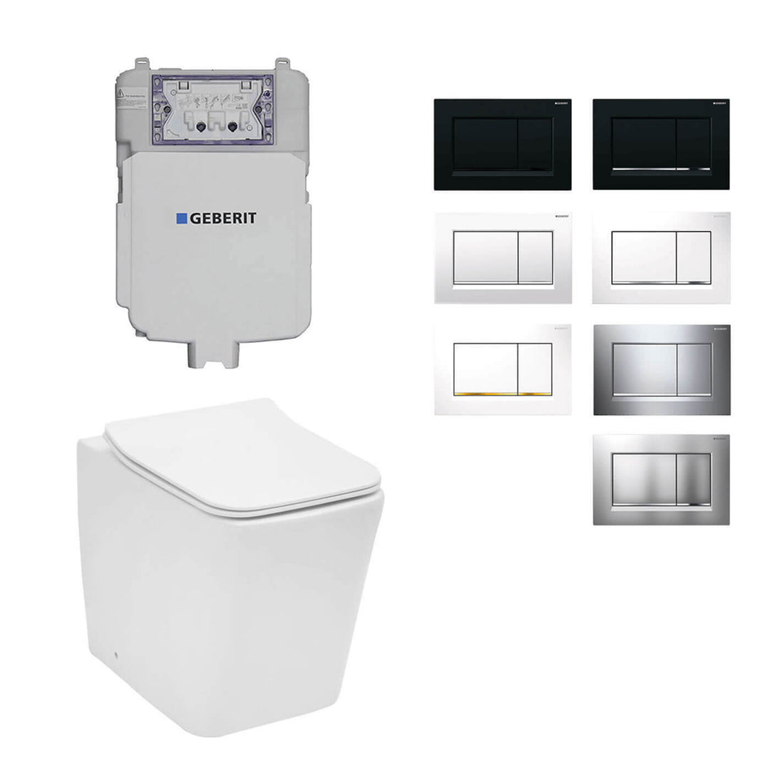 Turin In Wall Rimless Toilet Geberit Sigma 30 Package