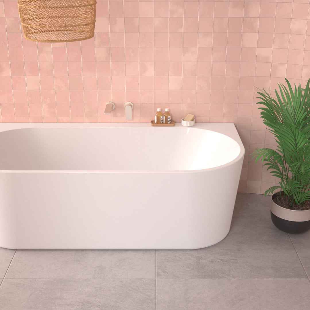 Urbane II Back to Wall Acrylic Bathtub 1400-1800mm