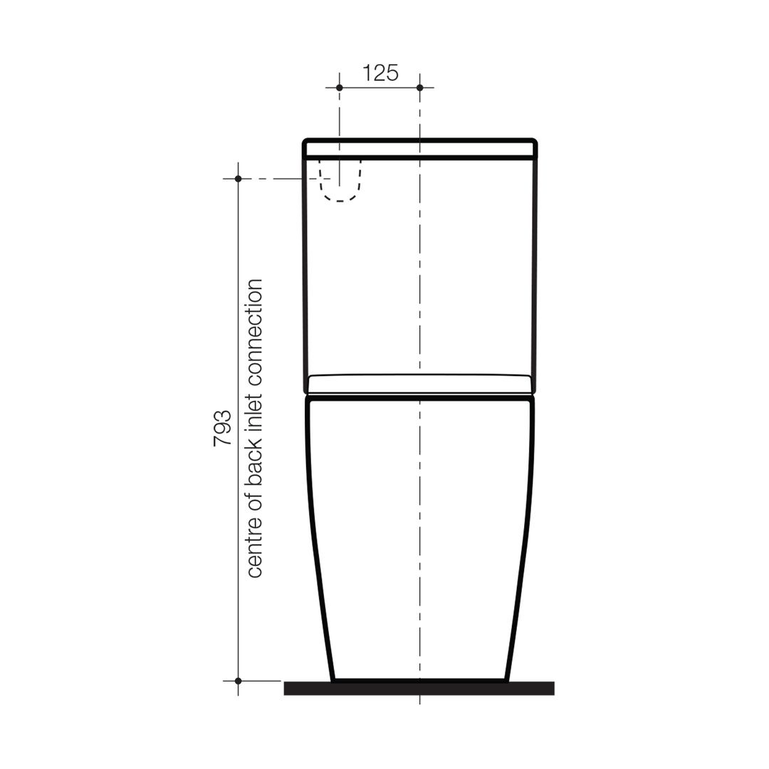 Urbane II Cleanflush Back to Wall Toilet