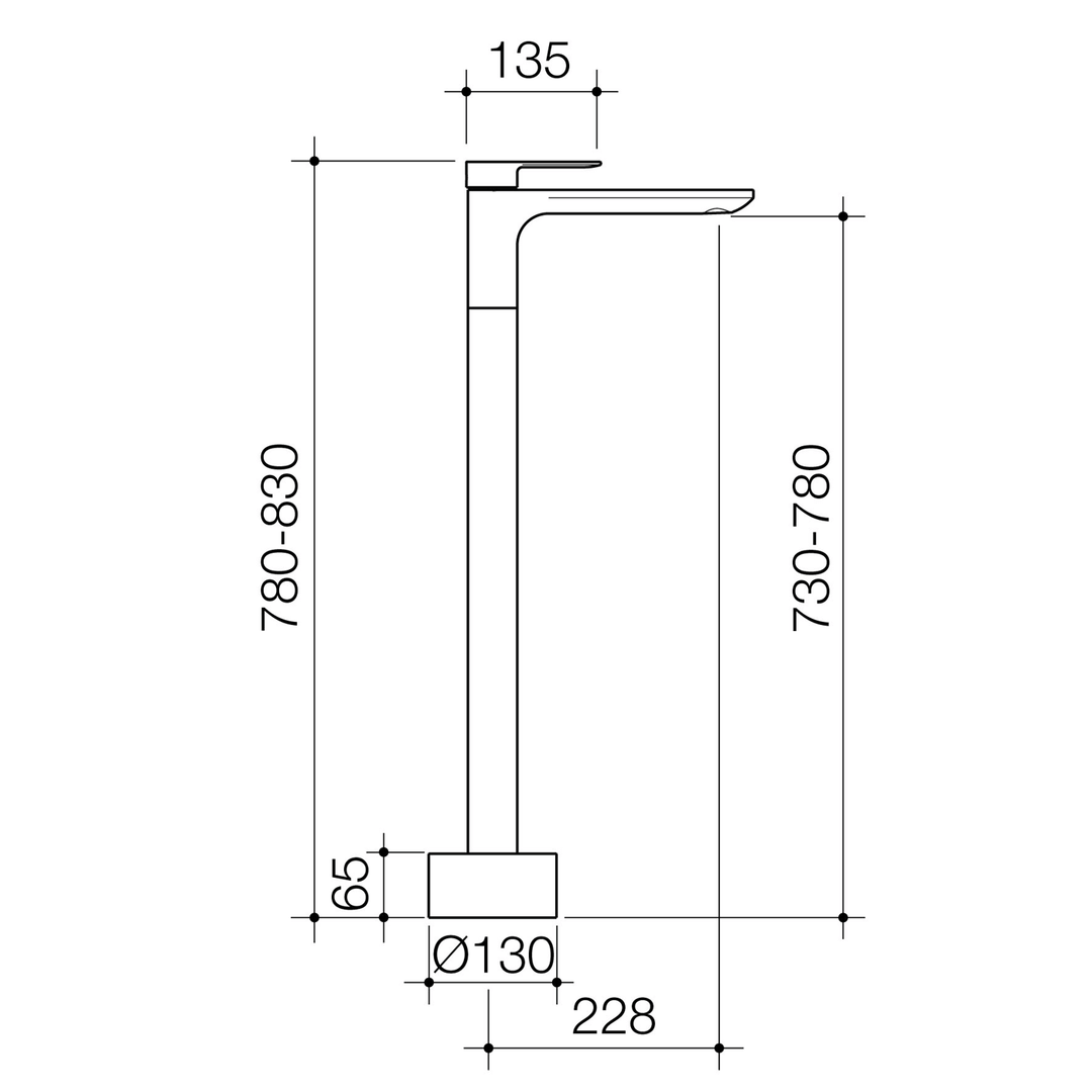 Urbane II Freestanding Bath Spout