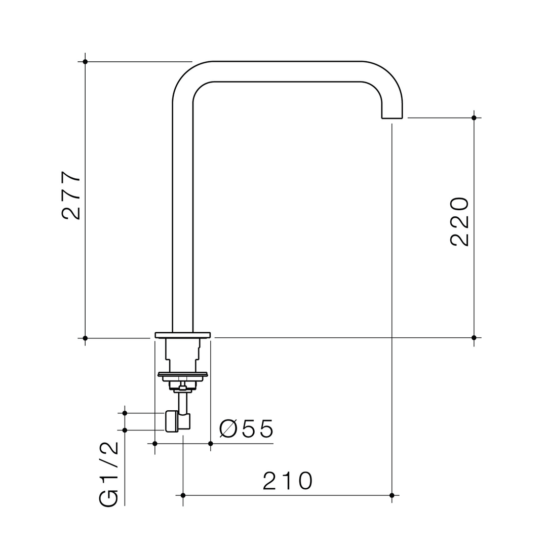 Urbane II Swivel Hob Sink Spout