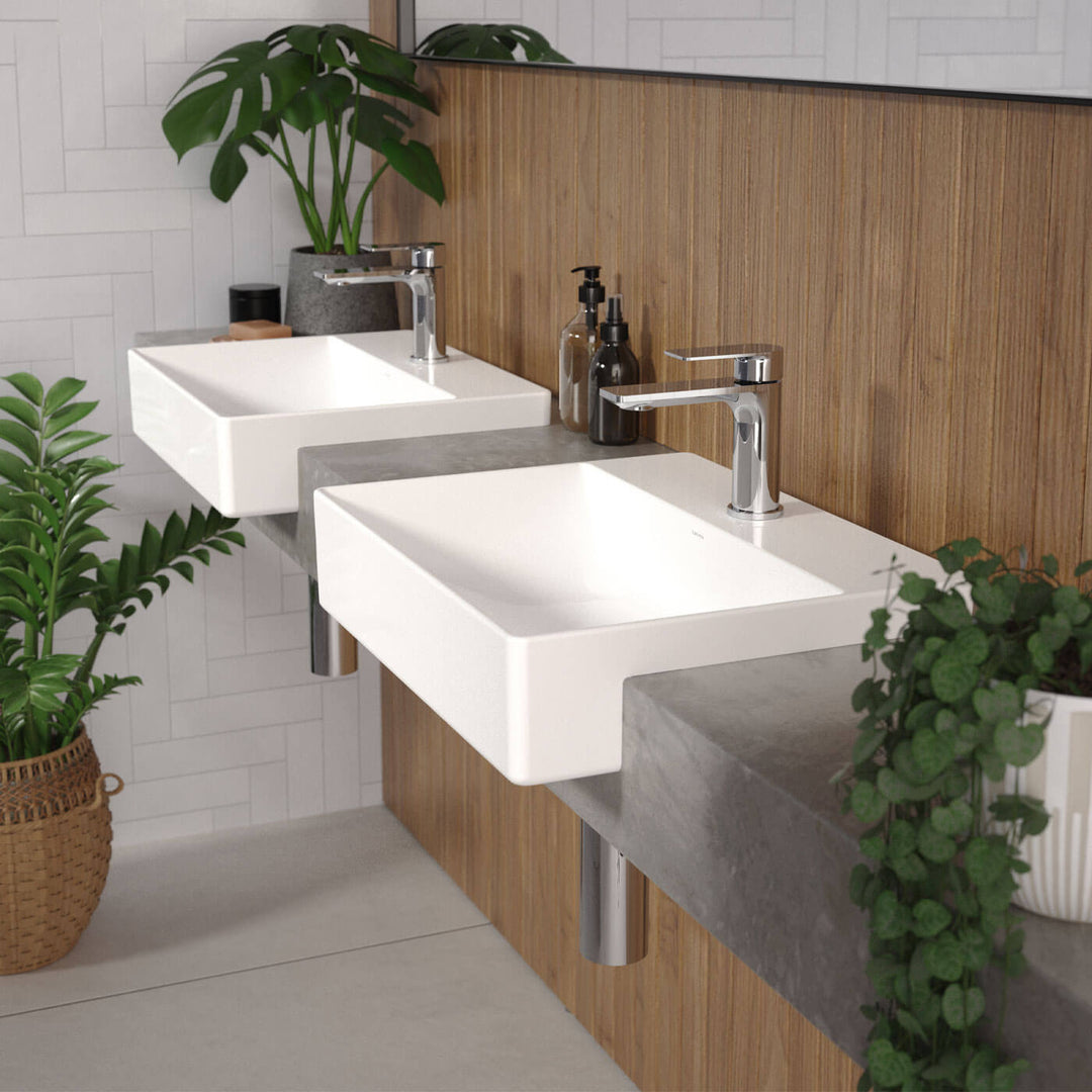 Urbane II Semi Recessed Basin 500x400mm