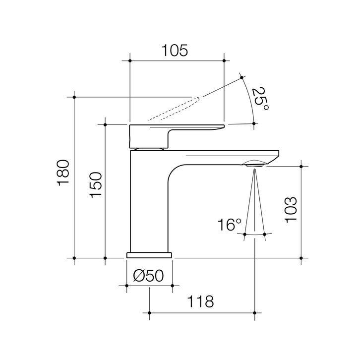 Urbane II Short Basin Mixer