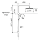 Urbane II Twin Shower Rail