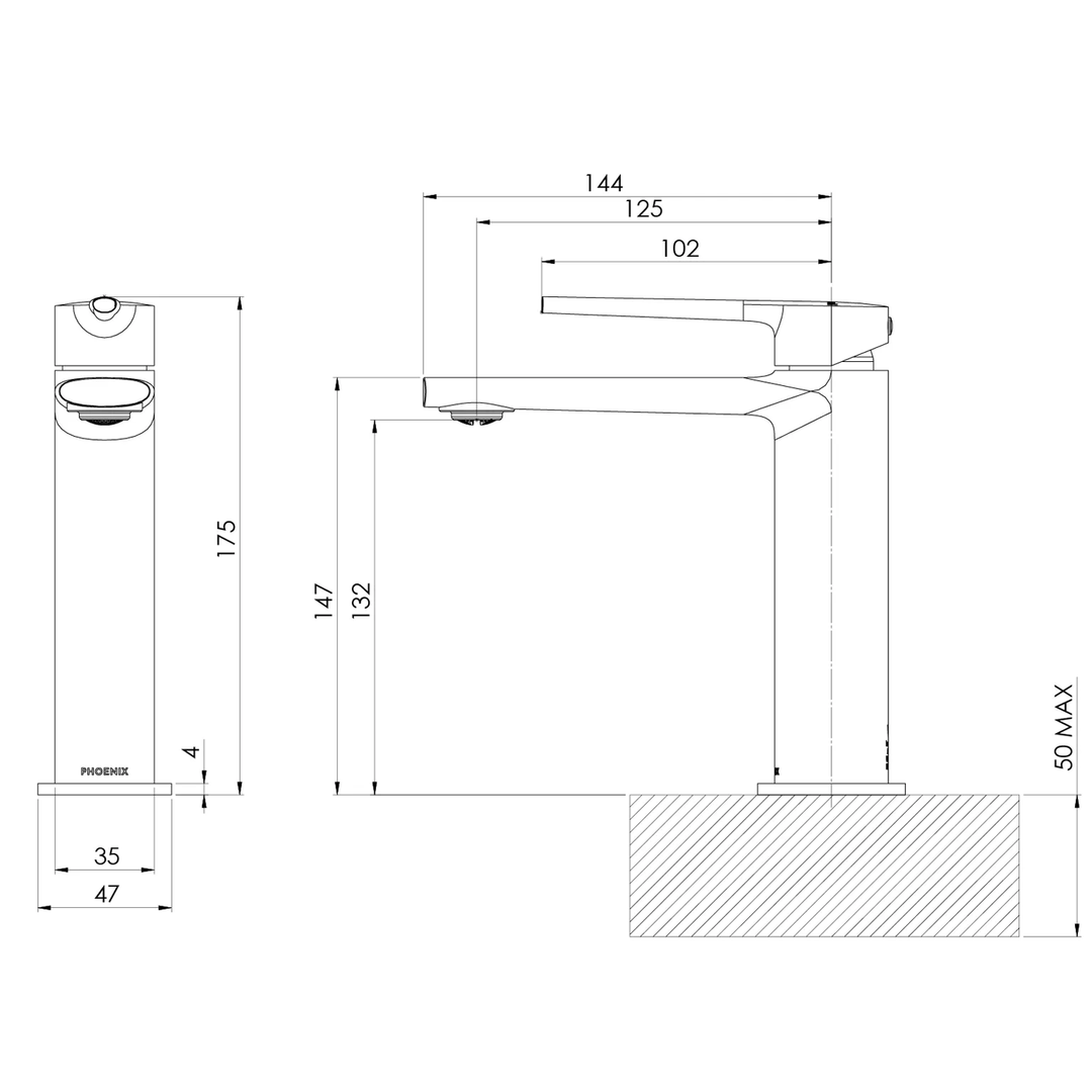 Vask Short Basin Mixer