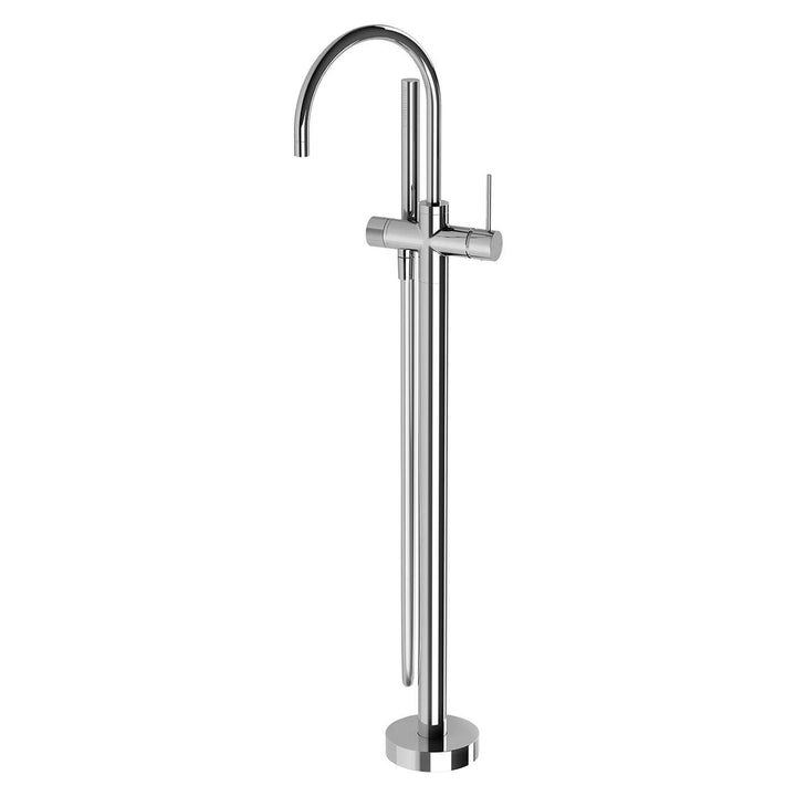 Vivid Slimline Floor Mounted Bathtub Spout with Handset