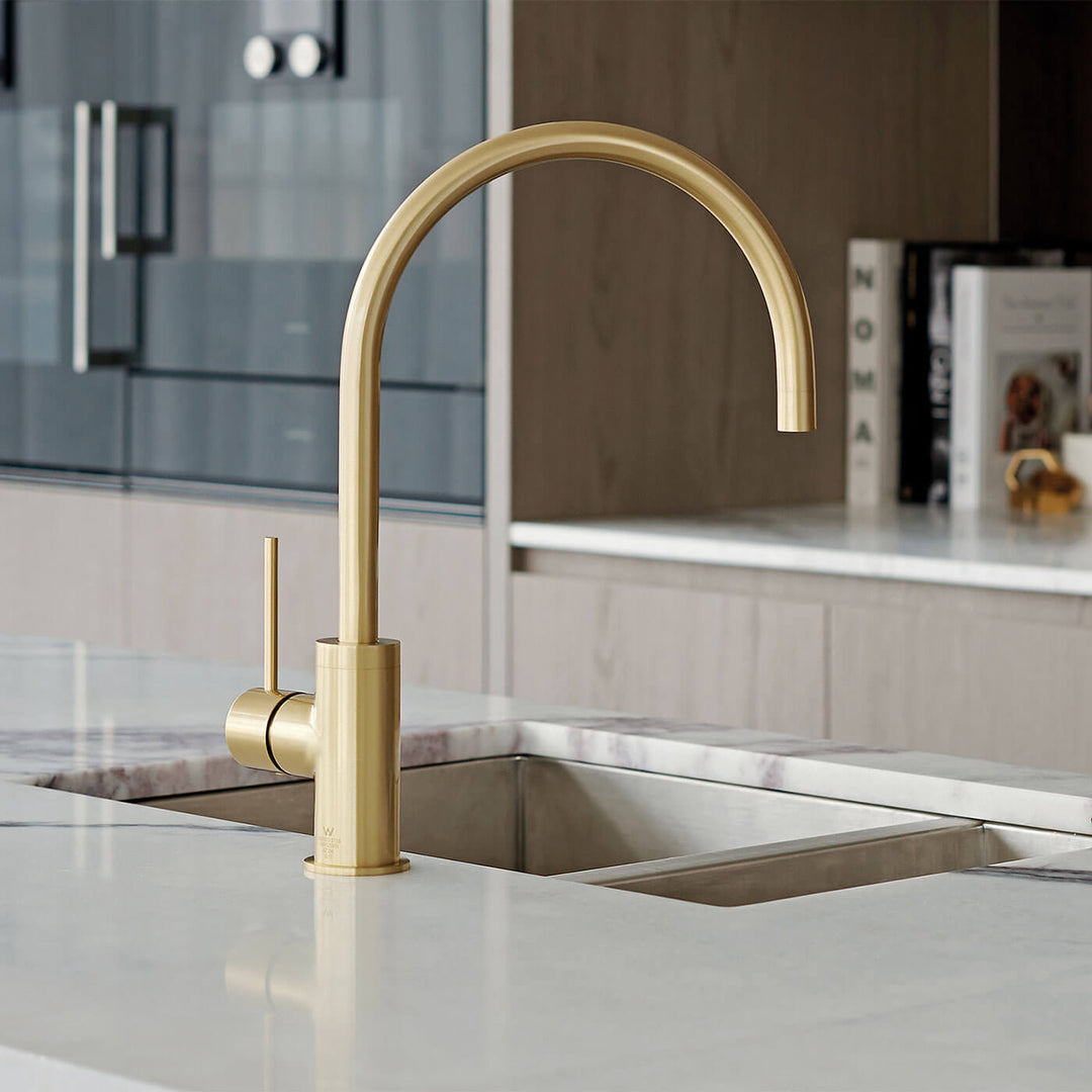 Vivid Slimline Gooseneck Sink Mixer