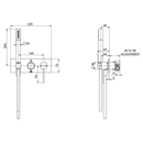 Vivid Slimline Wall Shower System