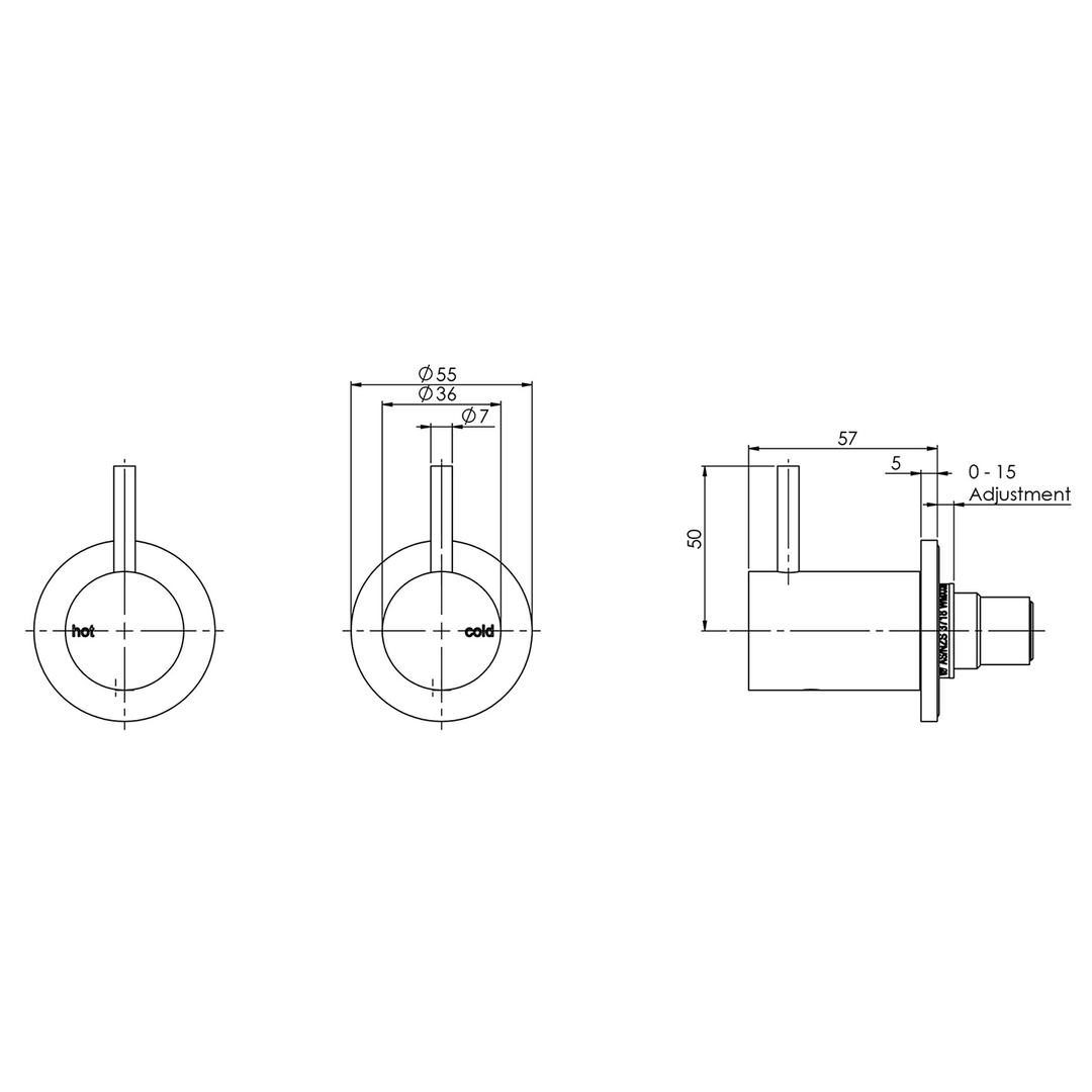 Vivid Slimline Wall Top Assemblies