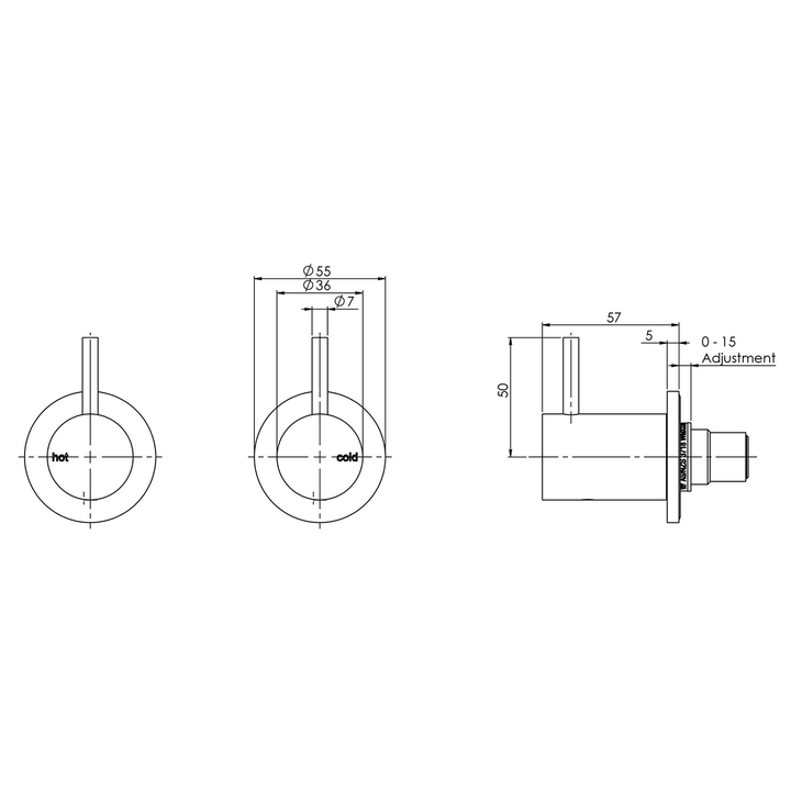 Vivid Slimline Wall Top Assemblies