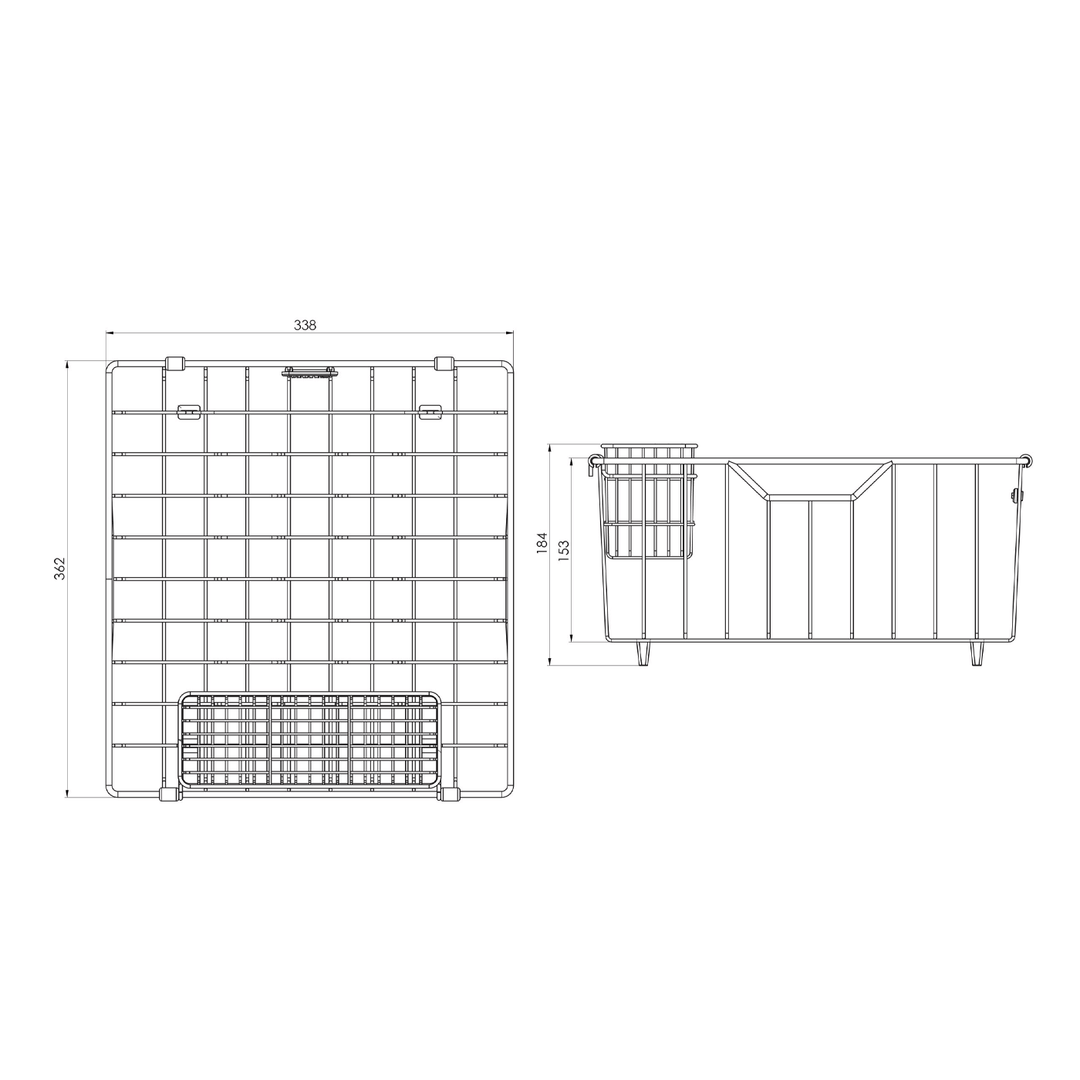 Phoenix Sink Wire Basket 362x338mm