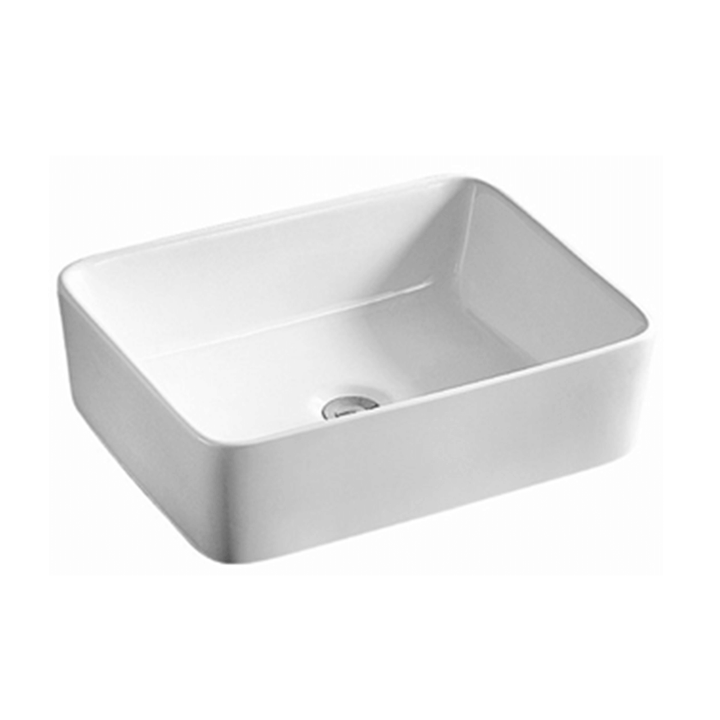 Paige Rectangle Ceramic Basin Slim Edge 400x300x130mm