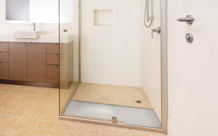 Akril Torbex Tile Over Shower Tray with Grate 1200-1500mm