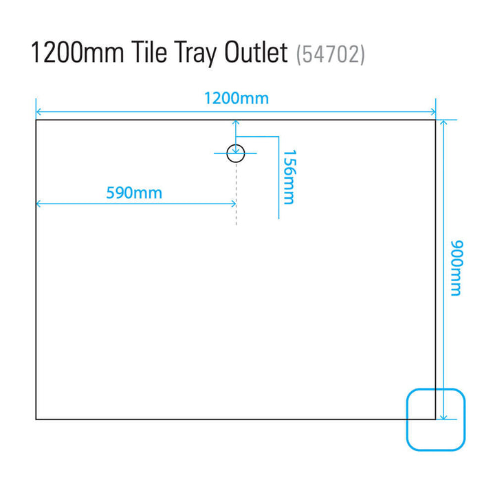 Akril Torbex Tile Over Shower Tray Grate/Outlet 900-1200mm