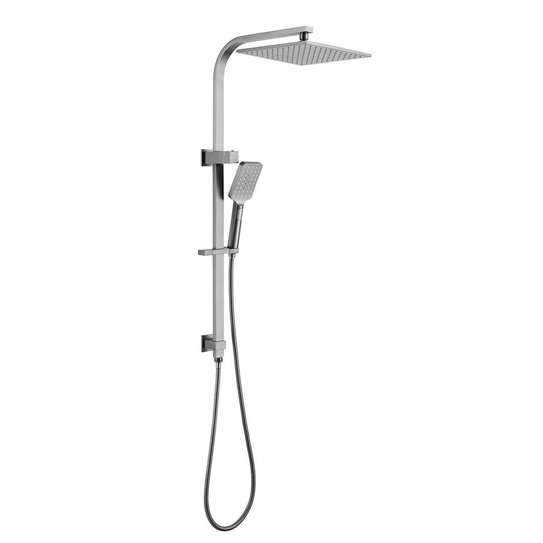 Alice Square Twin Overhead Rain Shower Rail Set