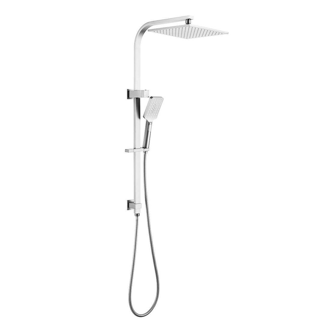 Alice Square Twin Overhead Rain Shower Rail Set