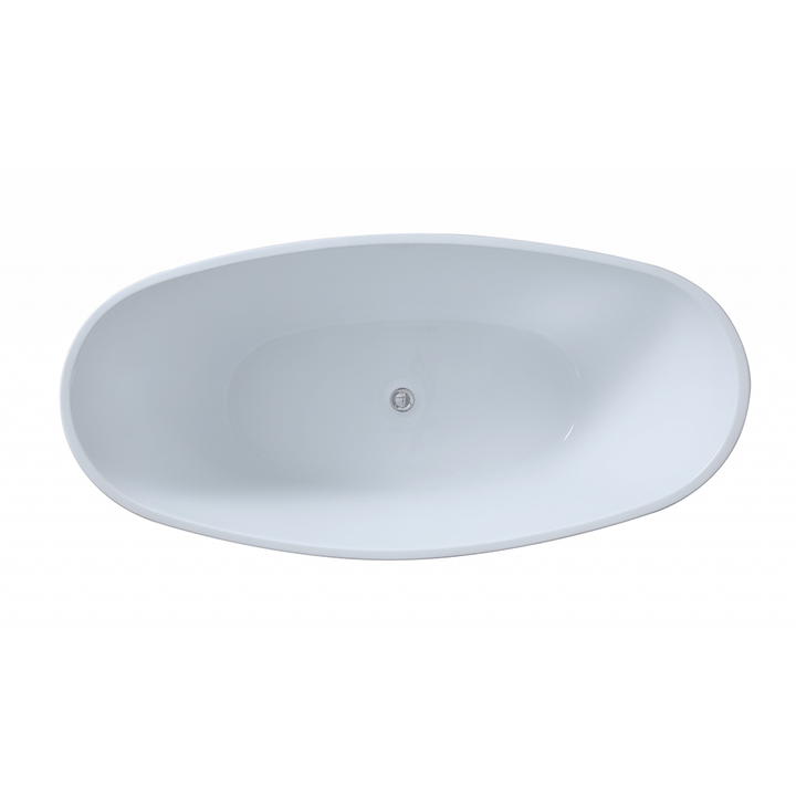 Ash Freestanding Bathtub High Back 1500-1660mm