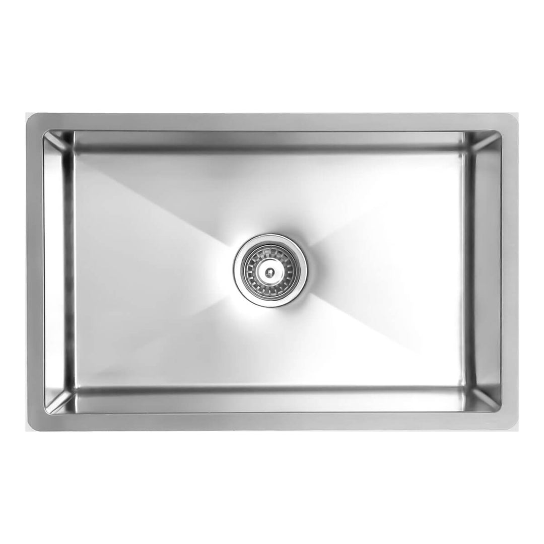 CLASSIC Handcrafted Single Bowl Stainless Steel Sink 250mm Deep