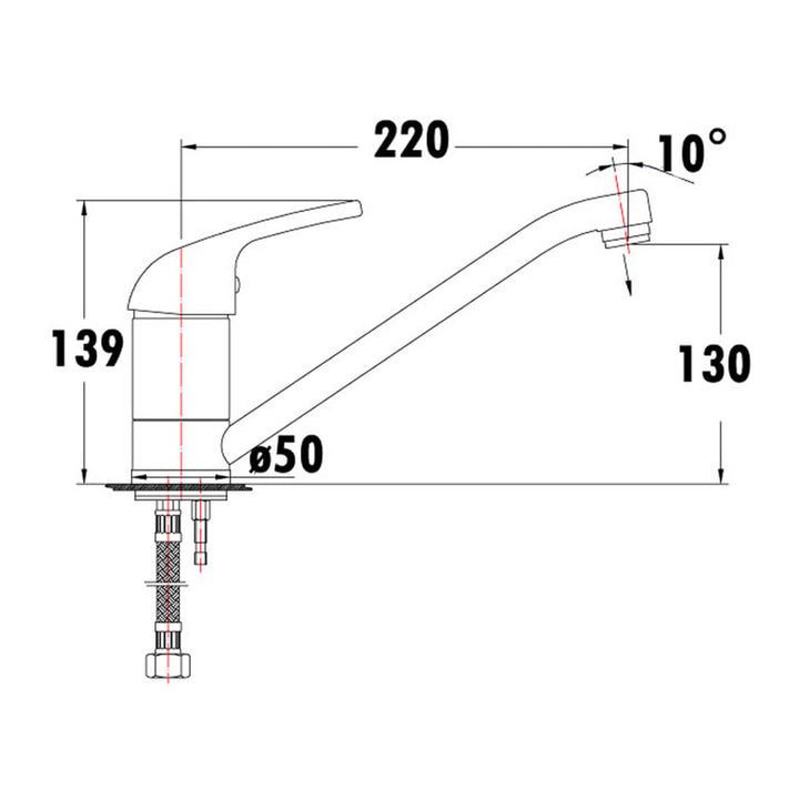 Disable Care DDA Kitchen Laundry Sink Mixer